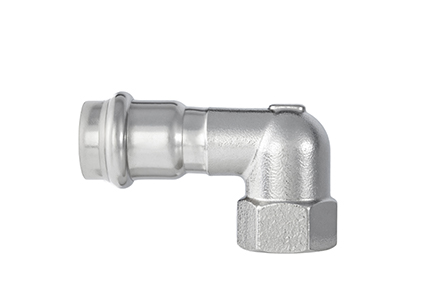 Угольник переходной 90° с внутренней резьбой (короткий)