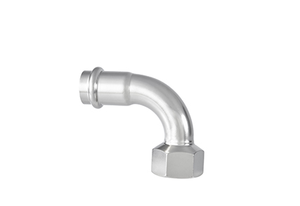 Угольник переходной 90° с внутренней резьбой (длинный)