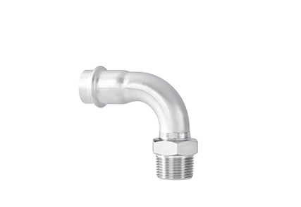 Угольник переходной 90° с наружной резьбой